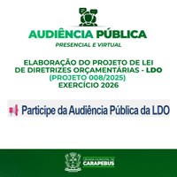 📢 Participe da Audiência Pública da LDO!