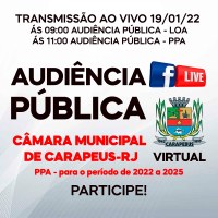 Audiência Pública Virtual da LOA e PPA