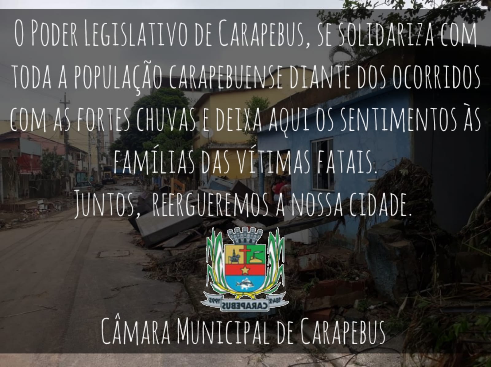 A nossa solidariedade à toda a população de Carapebus