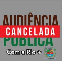 Audiência Pública cancelada 