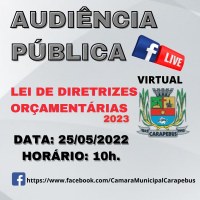 Audiência Pública sobre a LDO - Lei de Diretrizes Orçamentárias