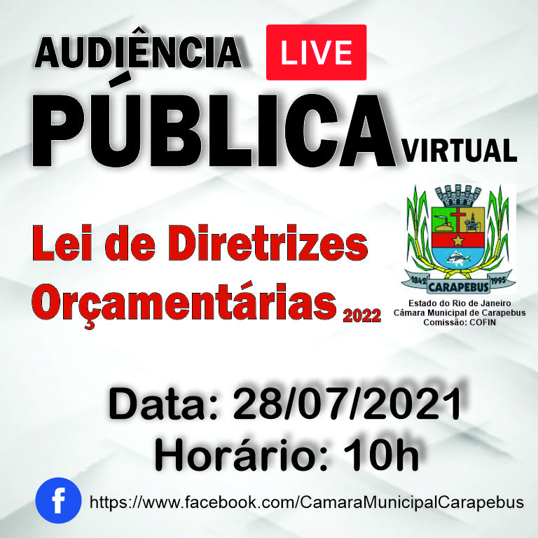 Audiência Pública Virtual - LDO 2022