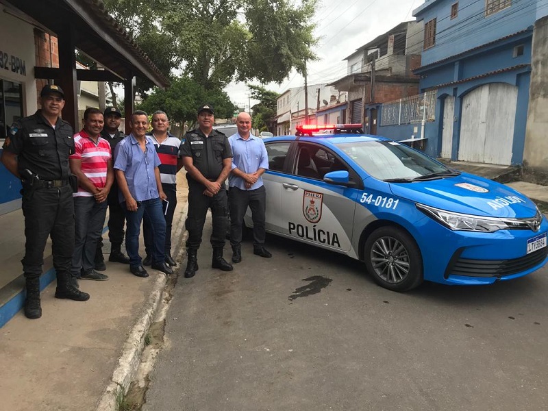 Comandante da PM visita futura sede do DPO em Carapebus