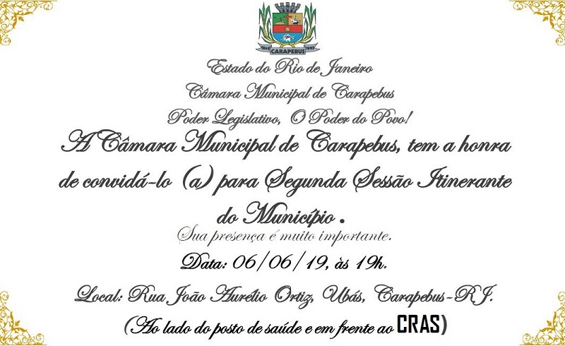 Sessão Itinerante em Ubás