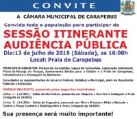Sessão Itinerante na Praia de Carapebus