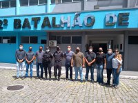 Vereadores e PM analisam nova área para base policial em Carapebus
